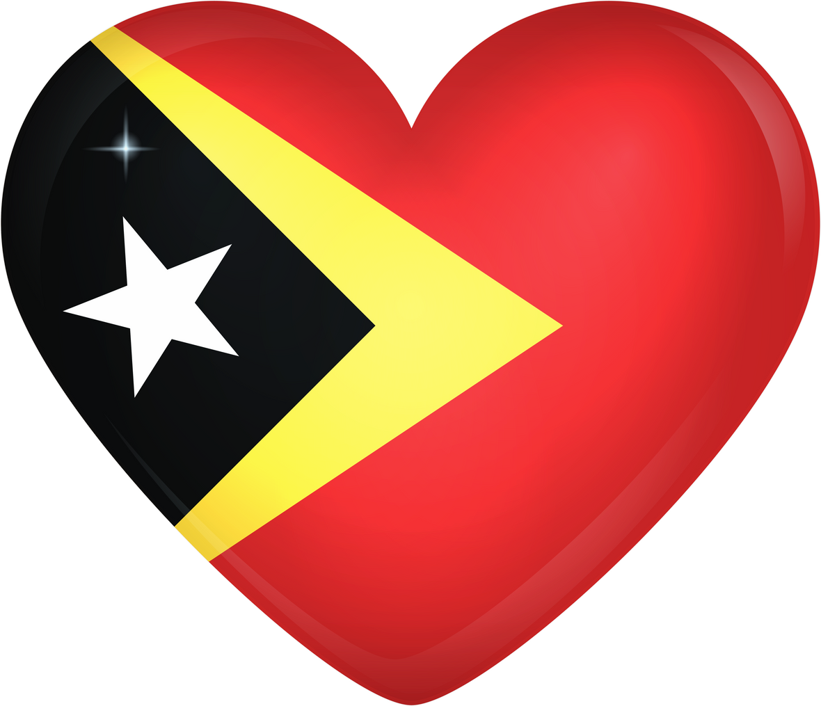 East Timor Heart Flag