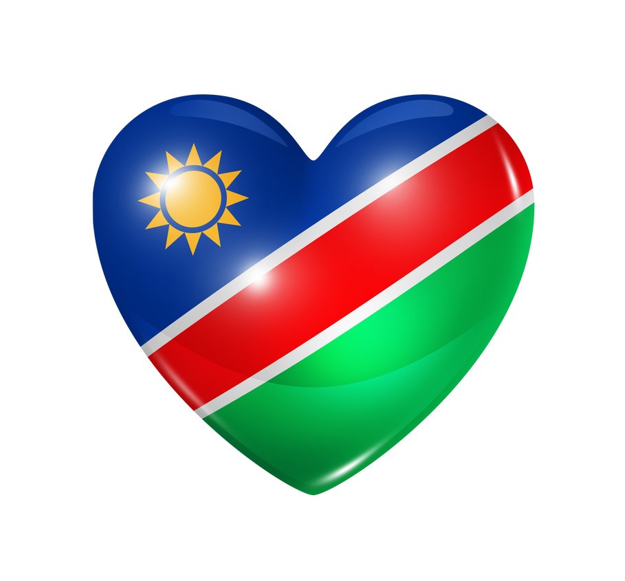 Love Namibia, Heart Flag Icon